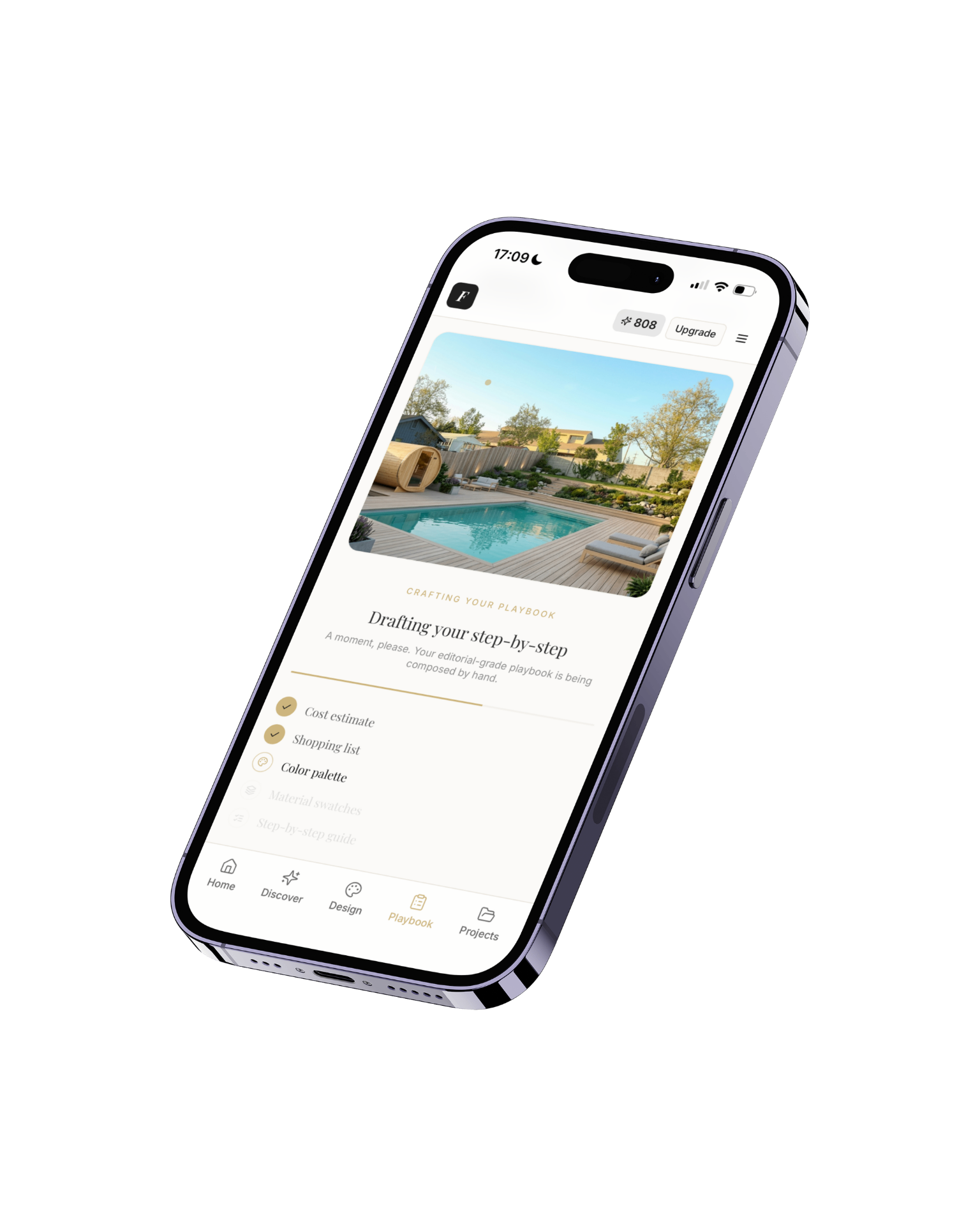 Framehouse planning experience on iPhone
