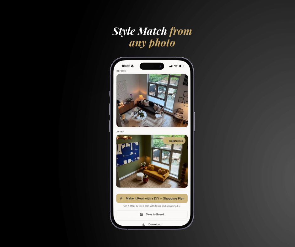 Turn any inspiration photo into your design